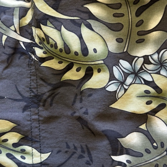 TOMMY BAHAMA Swim Trunks Men Shorts Lined Paradise Nation Gray Tropical Large - Picture 3 of 10